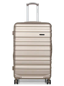 Валіза Франція велика L шампань 76х49х29+5см/110л/4.2кг/Worldline 628