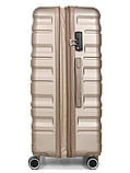 Валіза Франція велика L шампань 76х49х29+5см/110л/4.2кг/Worldline 628, фото 7