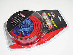 Провід для саб-вуфера+передохр. 8AWG (8,36 кв.м) 5м"XIANZHIBAO" LD-156 (2-х канальний)