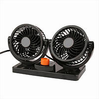 Вентилятор автомобільний 24V  двойной на скотче "4x2 -дюймов"  "Elegant" 101 546 / два режима