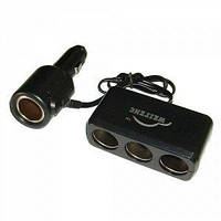 Розгалужувач трійник прикурювача з подовжувачем  WF-0530 c прикуривателем