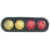 Болти номеру з відбивачем (крас./жил) 2+2