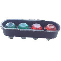 Болти номеру з відбивачем (черв./зел) 2+2