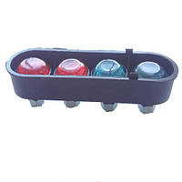 Болти номеру з відбивачем  (крас./син) 2+2