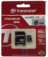Карта пам'яті Micro - SD 4Gb (з адапттером) 10 клас "Transcend"