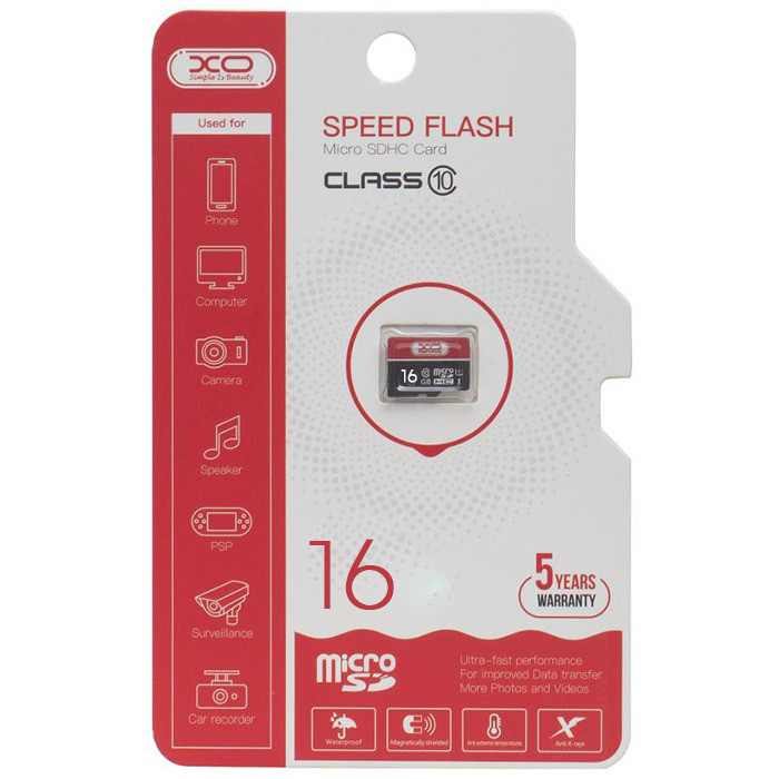 Карта Памяти Micro - SDHC 16Gb (без Адаптера) XO 10 Класс — Купить ...