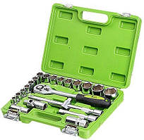 Набор інструментів  22ед. 1/2" (10-32мм+свечн+удлин125/250+трещ45Т+ворот) "Alloid" (НГ-4022П)