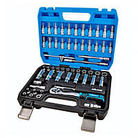 Набор інструментів  56ед. 1/4-3/8" (8-40/4-13мм+3удл+трещ72Т+1кард+биты+ключи) "Molder" (MT60056)