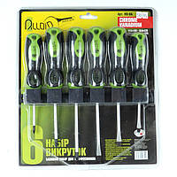 Набір отверток 6ед. "Alloid" (НО-6Б) блістер + планка для кріплення