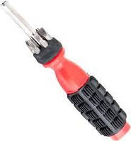 Викрутка + насадки 6шт. (+/-) "Carlife" (SD601) Реверсіон Всилена ручка