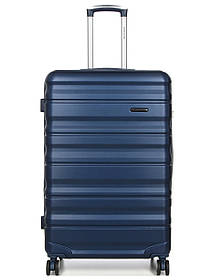 Валіза Франція велика L синя 76х49х29+5см/110л/4.2кг/Worldline 628