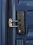 Валіза Франція велика L синя 76х49х29+5см/110л/4.2кг/Worldline 628, фото 8