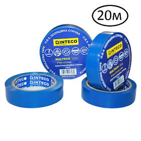 Ізострічка ПВХ INTECO 20м синя (500шт/священ)