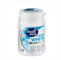 Жевательная резинка Dontodent FRESH WHITE с ксилитом (мята), 50 шт