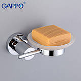 Мильниця настінна GAPPO G1802, латунь, хром, фото 2