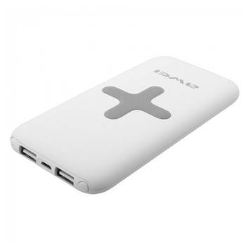 Power Bank AWEI P98K (Бездротова зарядка) 8000 mAh Колір білий (WS)