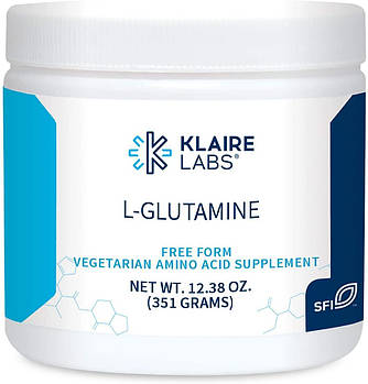 L-глутаміновий порошок, L-Glutamine Powder, 10, Klaire Labs, 58 унції (300 грамів)