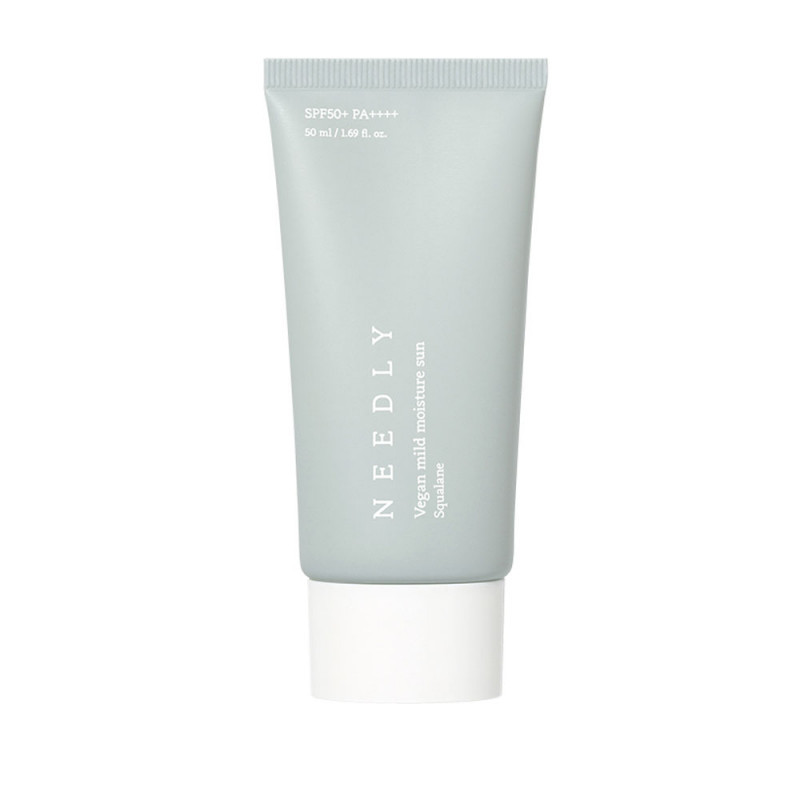 Зволожуючий сонцезахисний крем з рослинним скваланом Needly Vegan Mild Moisture Sun SPF 50+ PA++++ (50 ml)