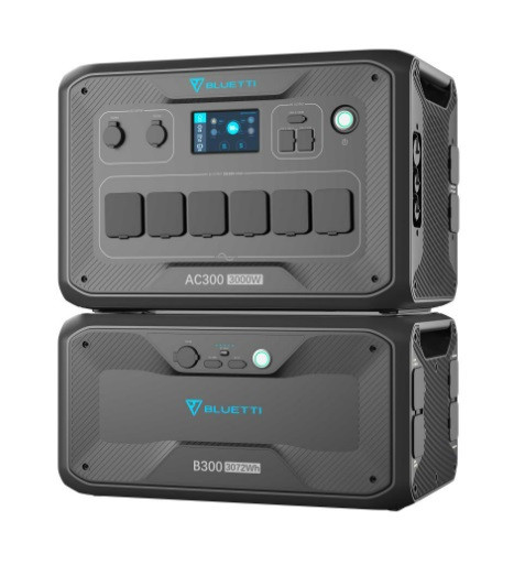 Комплект зарядна станція BLUETTI AC300 та акумуляторний модуль B300
