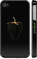 Чехол на Apple iPhone 4s Черная клубника "3585c-12-2448"