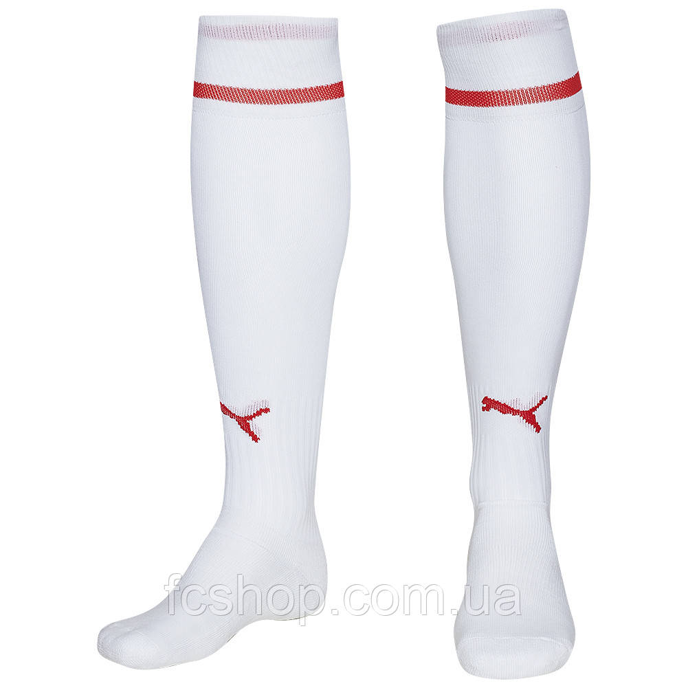 Гетри футбольні PUMA V5.08 білі 700478-12, Білий, Розмір (EU) — 2 (35-38)