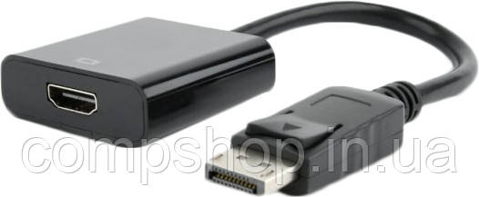 Адаптер DP->HDMI (M/F) Cablexpert, black (AB-DPM-HDMIF-002) (код 115991)