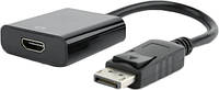 Адаптер DP->HDMI (M/F) Cablexpert, black (AB-DPM-HDMIF-002) (код 115991)