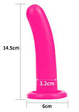Фалоїмітатор Silicone Holy Dong Medium 5.5" Pink, фото 5