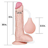 Фалоїмітатор Squirt Extreme Dildo Flesh 10", фото 7