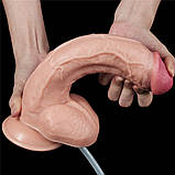Фалоїмітатор Squirt Extreme Dildo Flesh 10", фото 5
