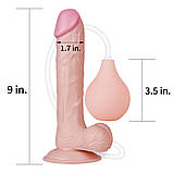 Фалоїмітатор Squirt Extreme Dildo Flesh 9'', фото 9
