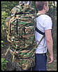 Великий армійський рюкзак 100 л Тактичний рюкзак 100 л Піксель зелений, фото 10