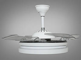 Сучасна люстра-вентилятор із пультом у кухню, коридор, 28 W на 4 м2 6936-LS