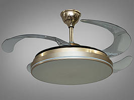 Стильна люстра-вентилятор із пультом у невелике приміщення, 28W 6937-LS