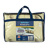 Ковдра вовняна літня 200х220 "Wool Sheep" у мікрофібрі молочна (322.52ШКУ) Якісні тонкі ковдри, фото 9
