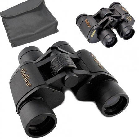 Туристичний бінокль binoculars Galileo 8x40 + чохол, чорний, фото 1