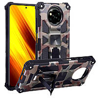 Протиударний чохол для Xiaomi Poco X3 Pro Камуфляж магніт