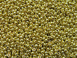 Бісер 01720 Preciosa (Чехія) зелене золото метал 25 г