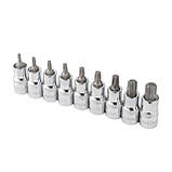 Набір біт TORX 1/2 "T20-T60, 55мм, S2, STORM INTERTOOL ET-8400, фото 6