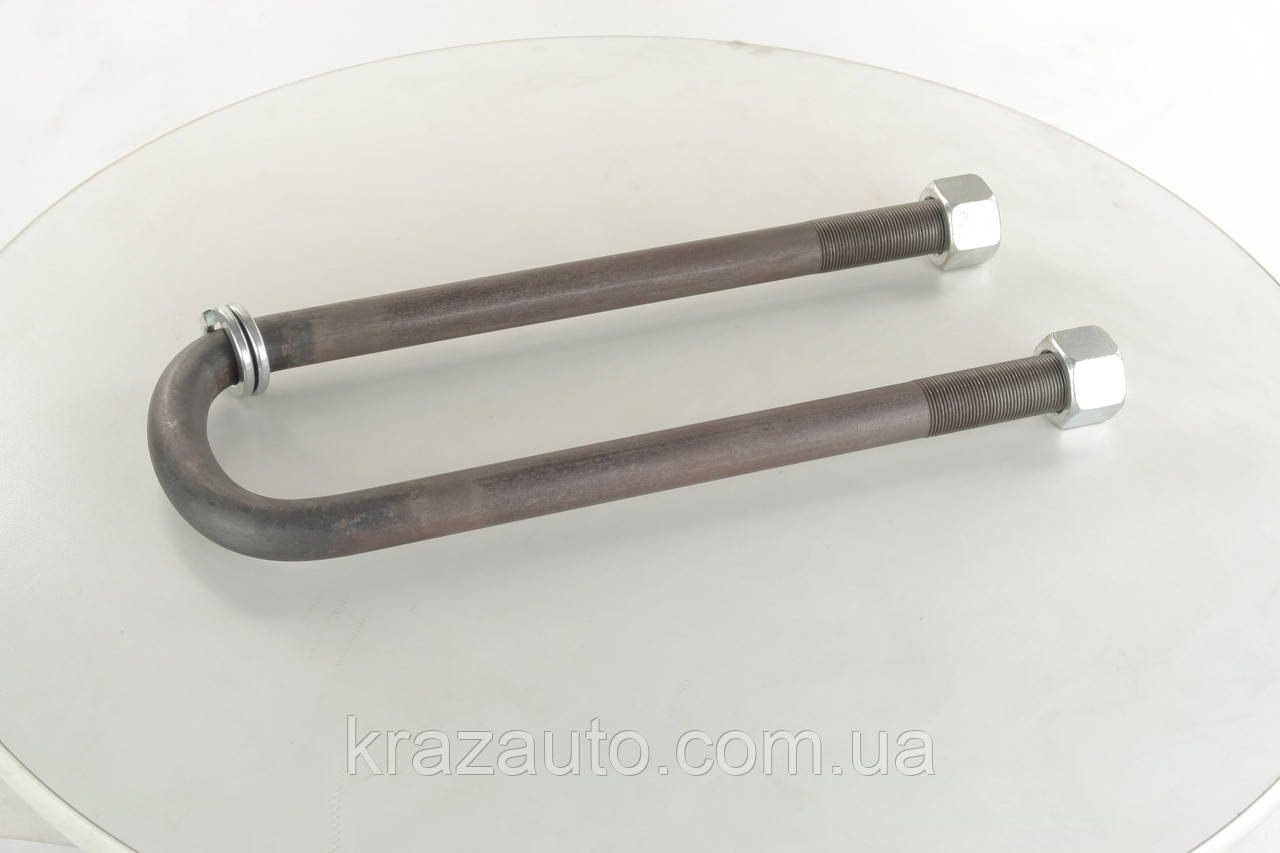 Стремянка рессоры задней КАМАЗ 8 т М24х1,5 (с высокой гайкой и гров., L ...