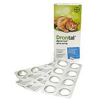 Дронтал для кошек противоглистный препарат - 1 упаковка (24 таблетки)
