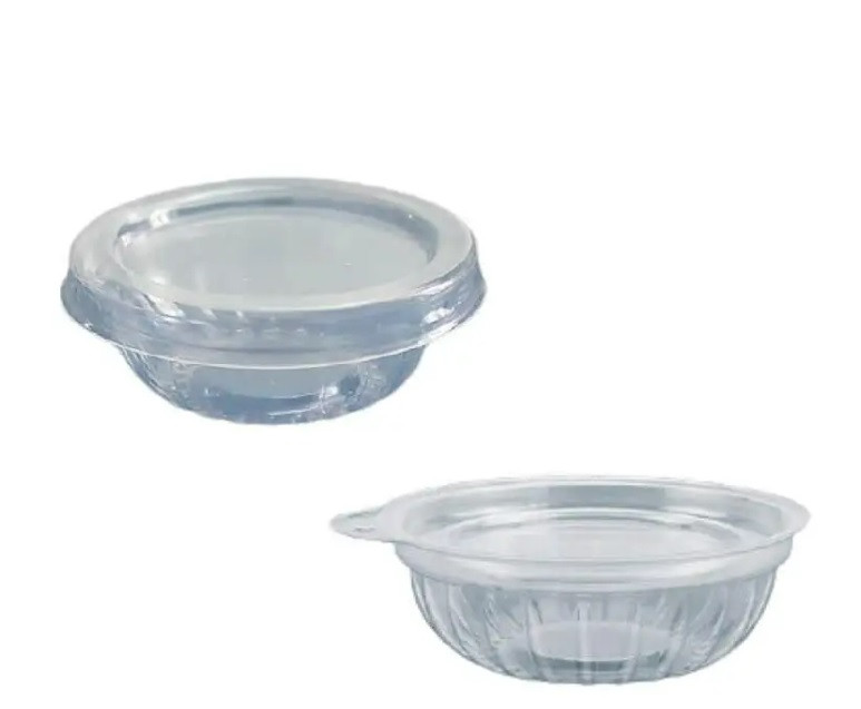 Соусник з кришкою, комплект 105 шт, з прозорим дном