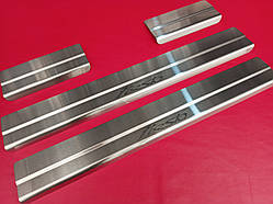 Накладки на пороги FORD FIESTA 2009+