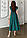 Сукня літня бавовна розмір 50-52 зелена C4509, фото 4