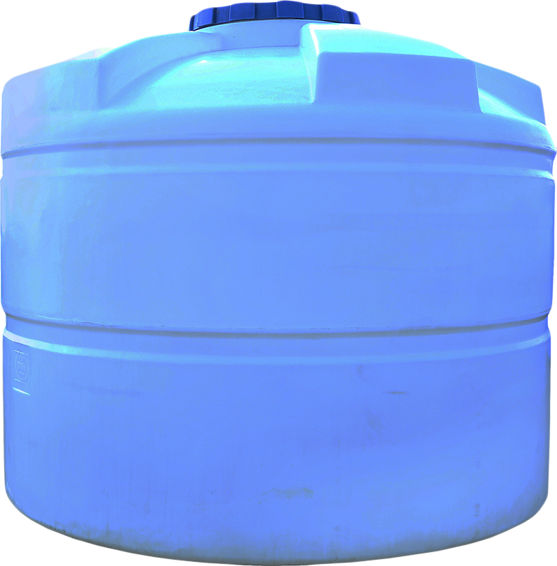 Ємність 7500 л вертикальна (Ш) ПБ блакитна Командор 2000, фото 1