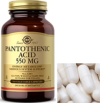 Пантотенова кислота Solgar Pantothenic Acid 550 мг 100 капс, фото 2
