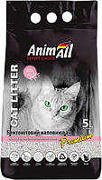 Наполнитель для кошачьего туалета AnimAll Бентонитовый комковочный с ароматом детской пудры 4.2 кг (5 л)