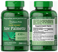 Со пальметто Puritan's Pride Saw Palmetto 450 mg 200 капс Экстракт карликовой пальмы