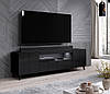Тумба 2Д1Ш для ТВ RTV Reja 150 чорний глянець Cama meble, фото 3