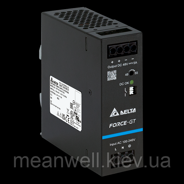 DRF-48V240W1GBA Блок живлення на Din-рейку Delta Electronics 48V, 5A / аналог Mean well NDR-240-48